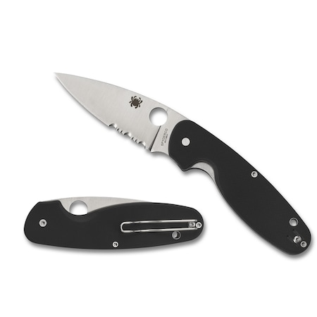 Spyderco 2024 Spyderco Emphasis G-10 Black Combo SPY-C245GPS